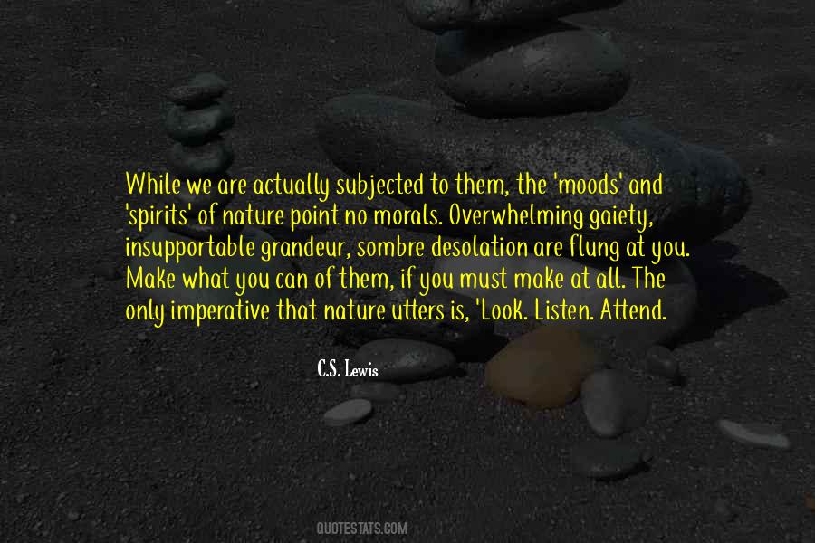 Nature S Grandeur Quotes #1440570