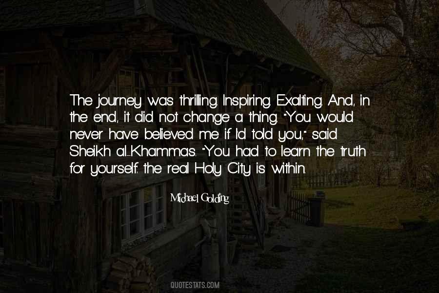 Thrilling Journey Quotes #1295114