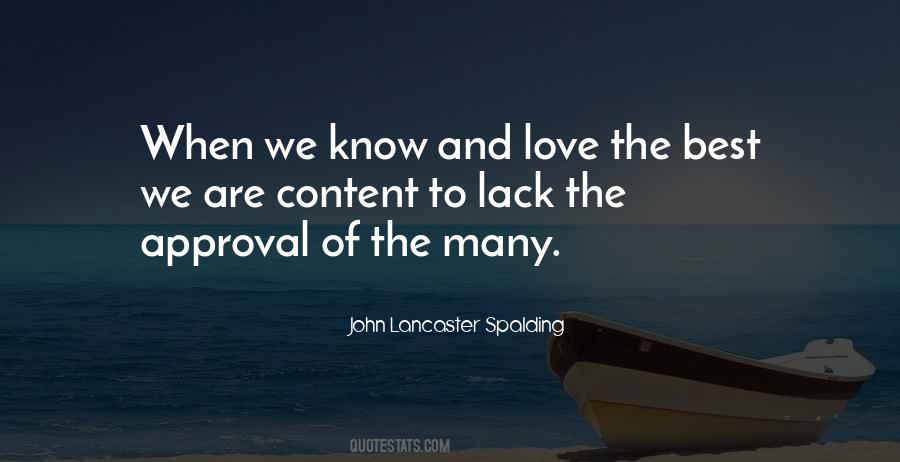 Quotes About Love And Approval #1694972