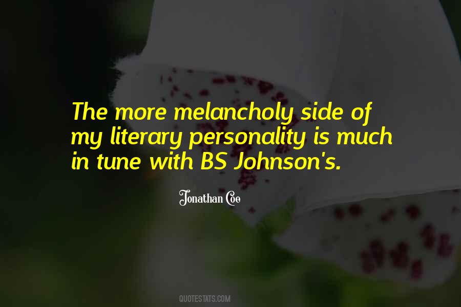 Bs Johnson Quotes #1072165