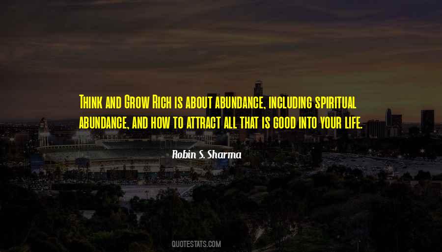 Life S Abundance Quotes #139579