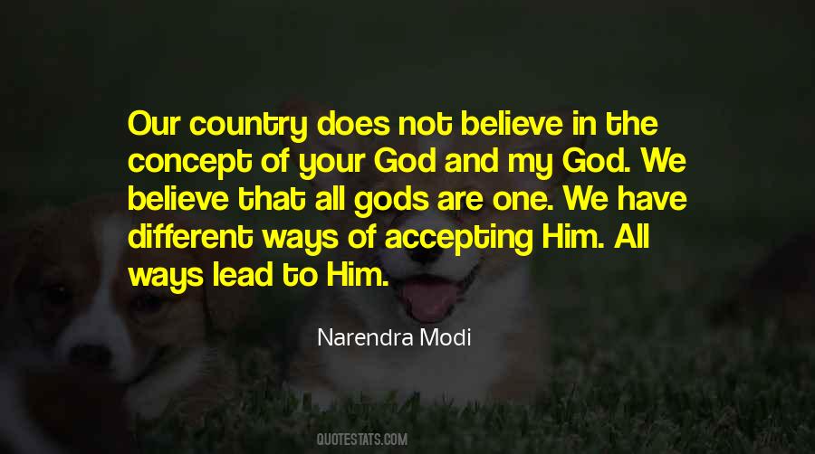 Believe In One God Quotes #557031