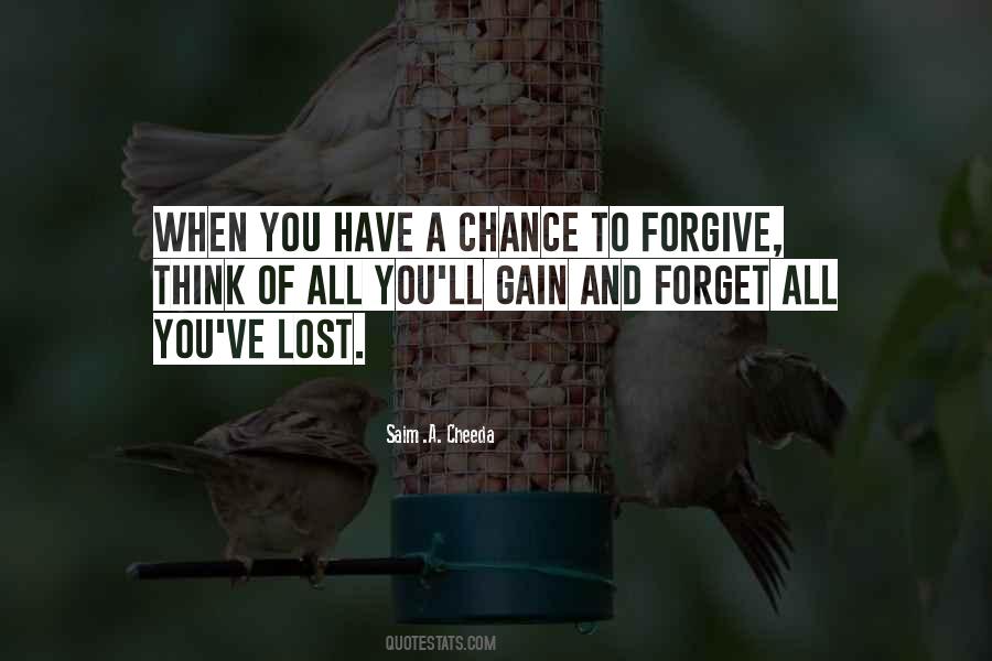 Quotes About Lost Your Chance #1072066
