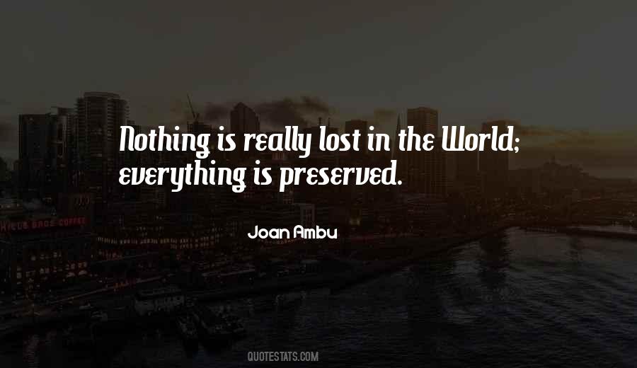 Quotes About Lost In The World #1671741