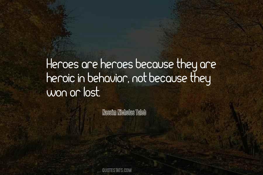 Quotes About Lost Heroes #371854