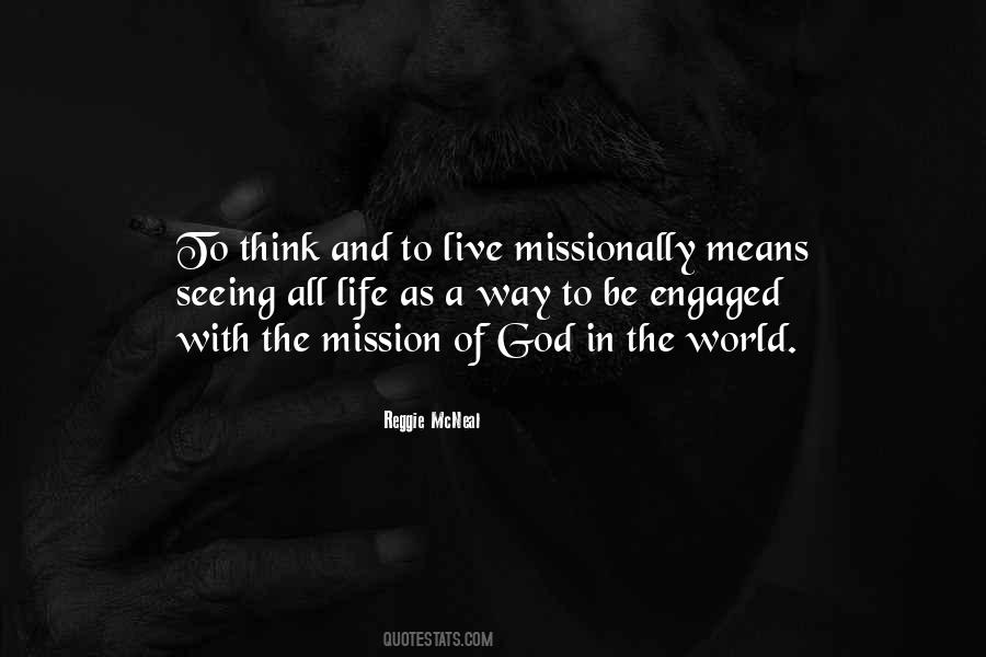 Mission Of God Quotes #501092