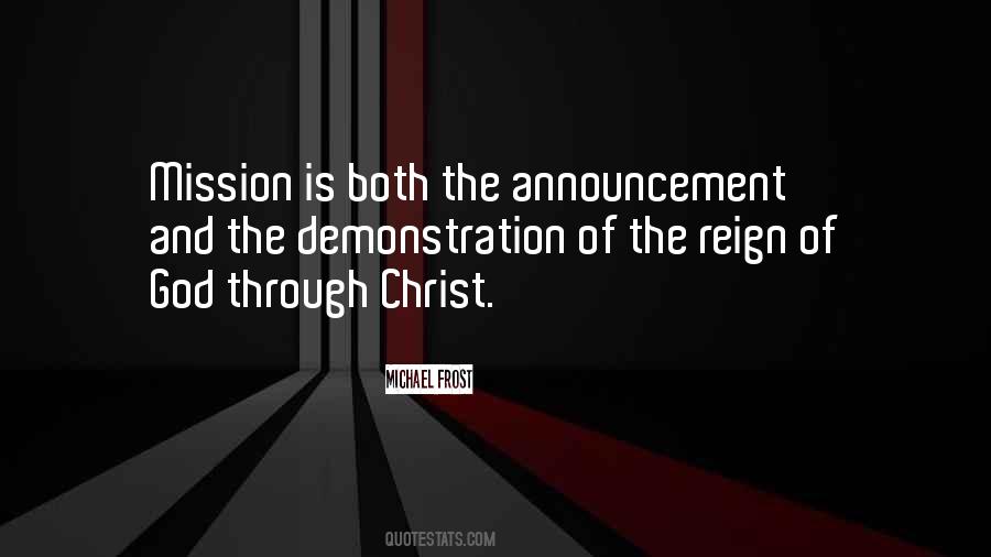 Mission Of God Quotes #553630