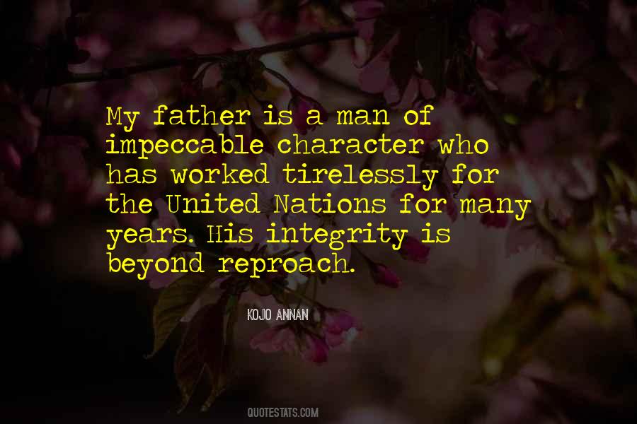 Impeccable Character Quotes #1294556