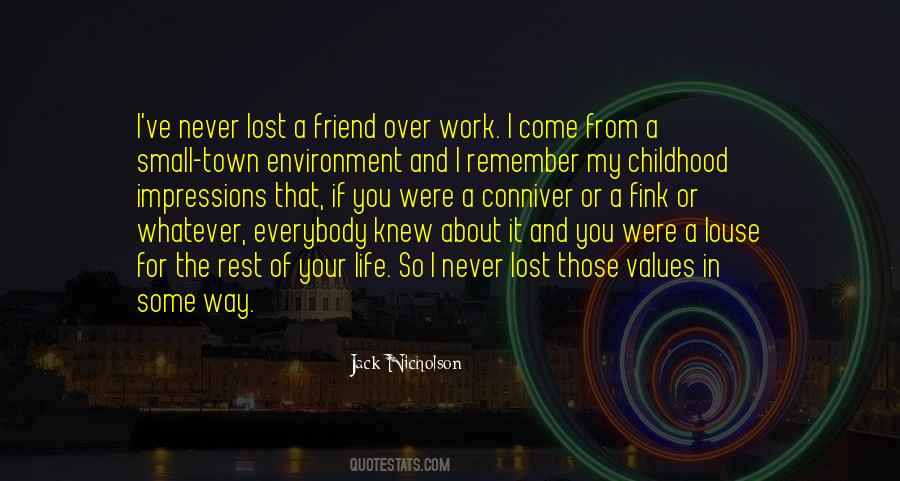Quotes About Lost Childhood #473103