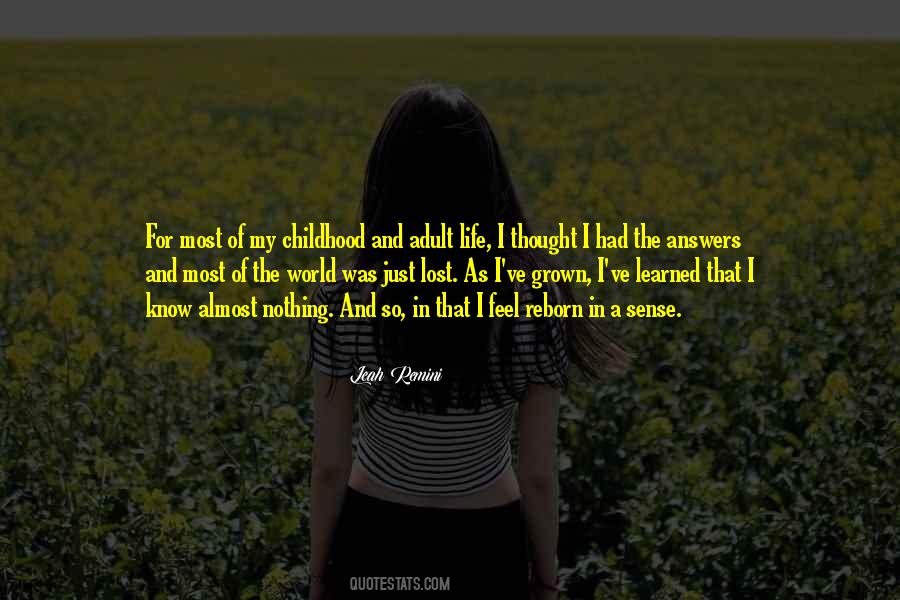 Quotes About Lost Childhood #562301