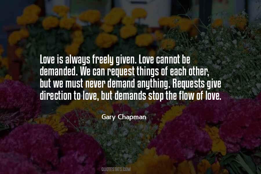 Can T Demand Love Quotes #272351