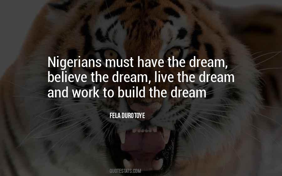 Build Dream Quotes #1465115