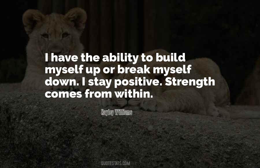 Build Strength Quotes #80825