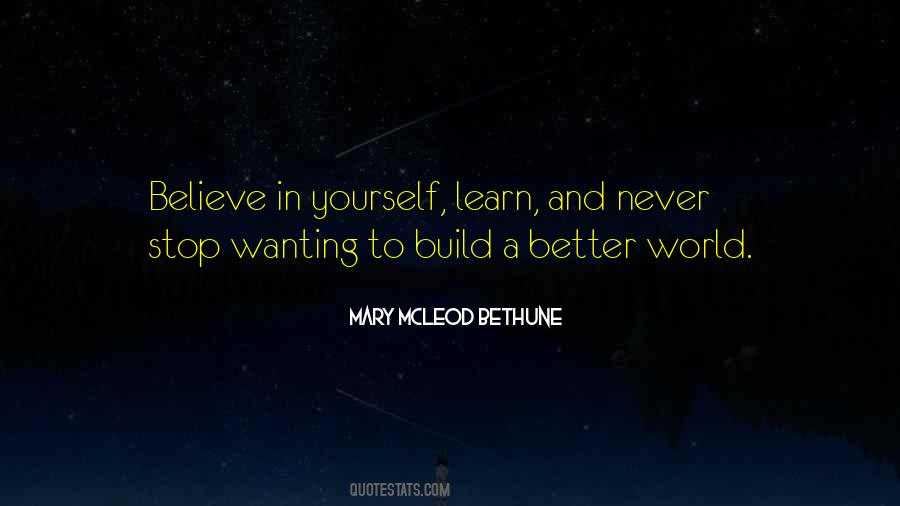 Build Yourself Quotes #1020384