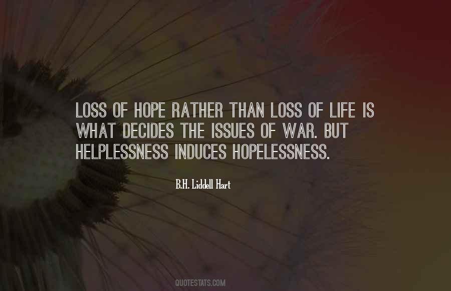 Quotes About Loss Of Hope #922430