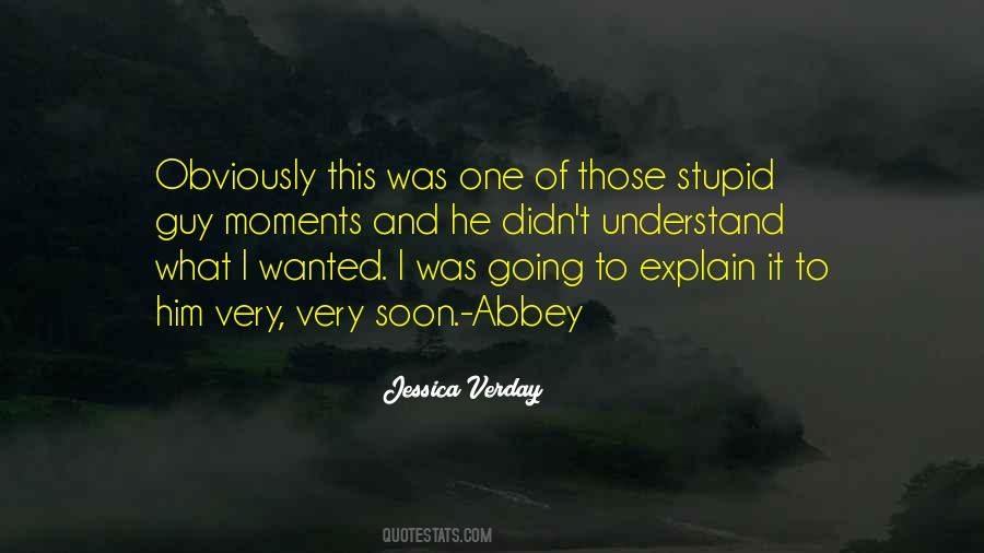 Stupid Guy Quotes #196867