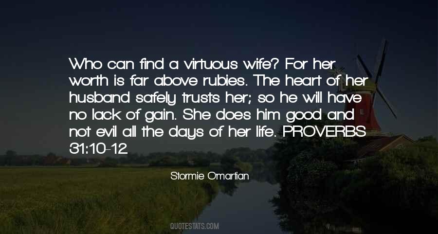 Virtuous Wife Quotes #140239