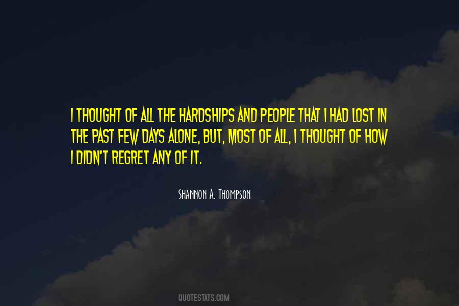 Quotes About Loss And Regret #24381