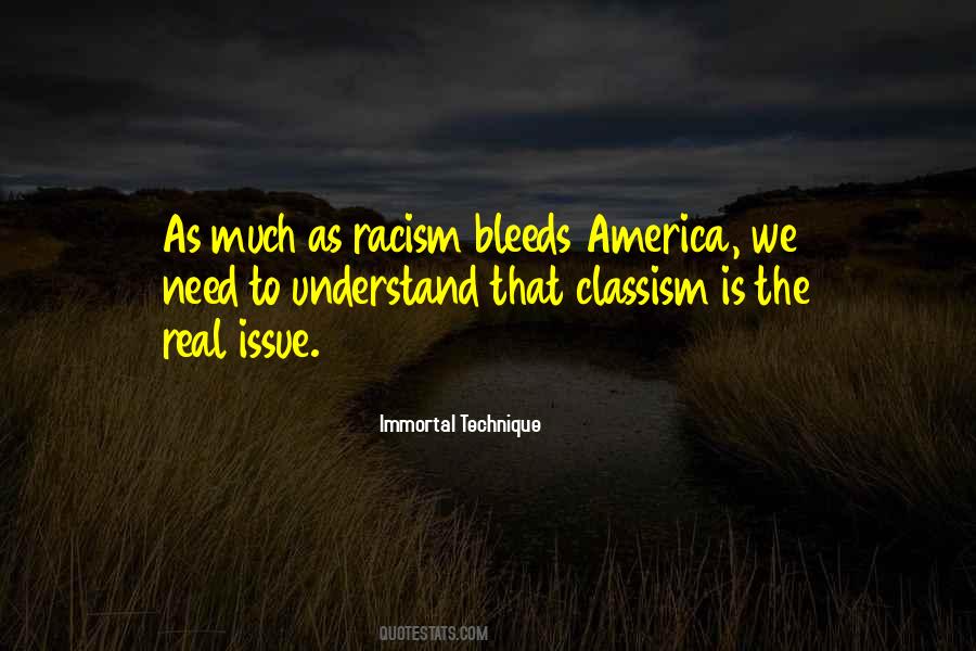 Racism Vs Classism Quotes #149878