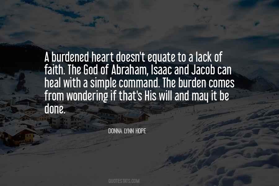 Burdened Heart Quotes #1402979