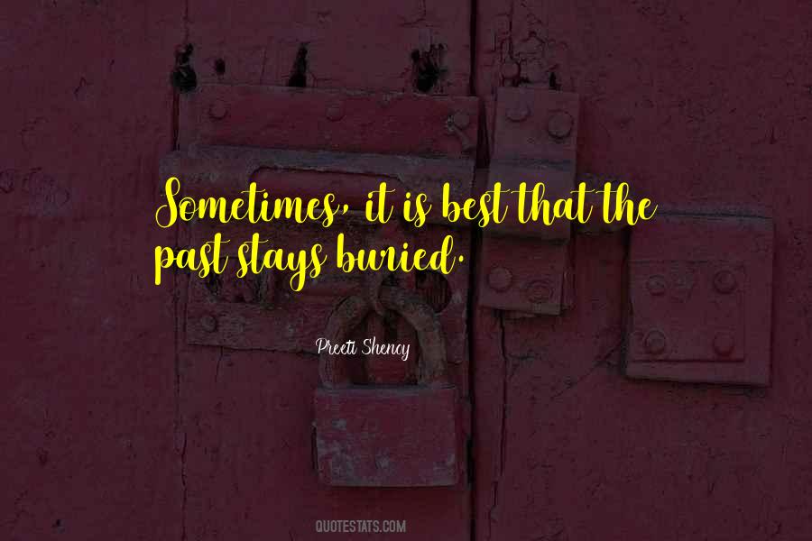 Buried Past Quotes #75152