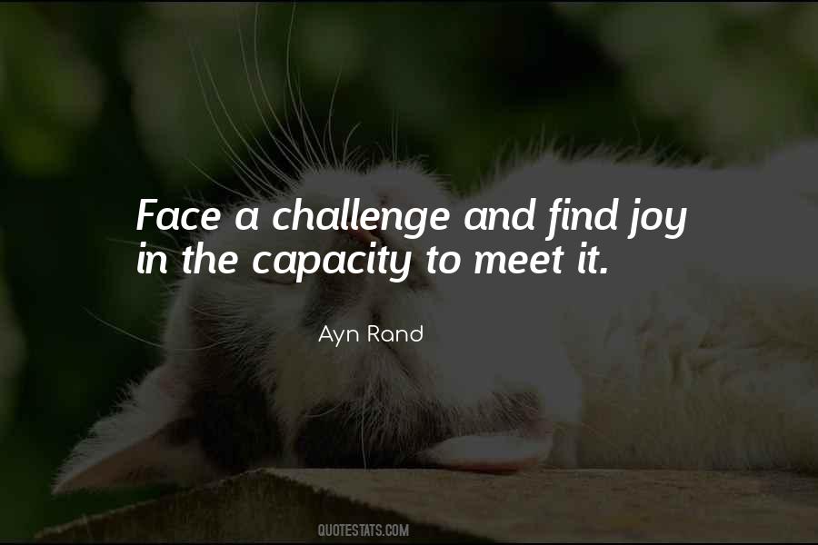 Meet The Challenge Quotes #307445