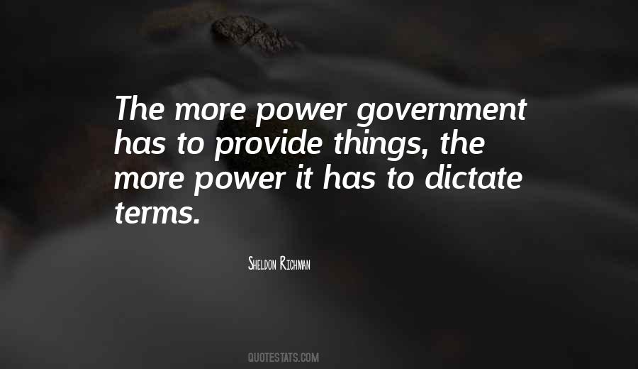 Power Government Quotes #1156032