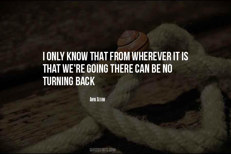 No Turning Back Quotes #1863184