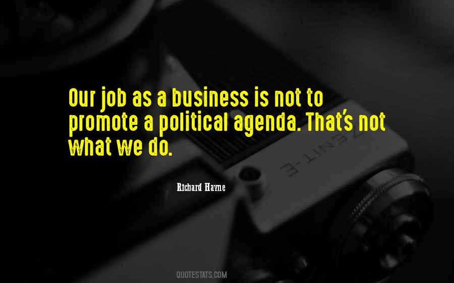 Business Agenda Quotes #384958