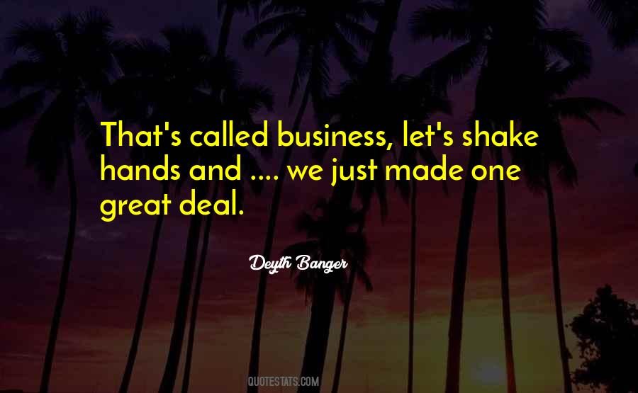 Business Deal Quotes #973767