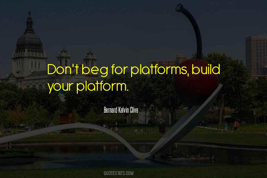 Platform Building Quotes #776231