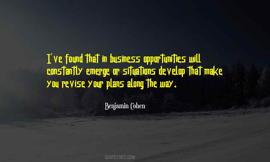 Business Opportunities Quotes #1595393