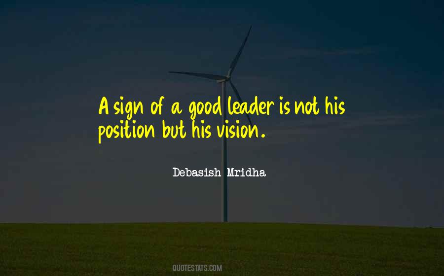 Vision Less Leader Quotes #195507