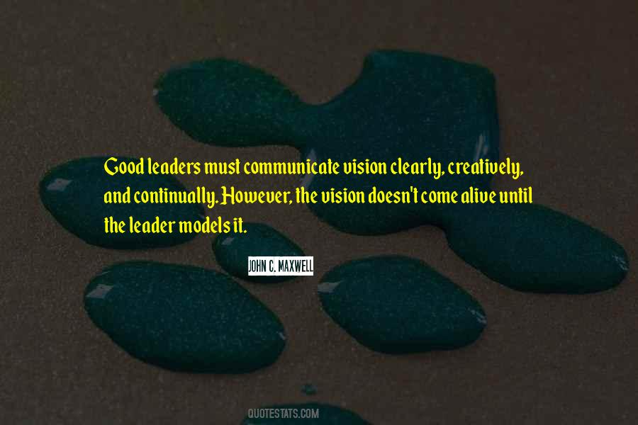 Vision Less Leader Quotes #303861
