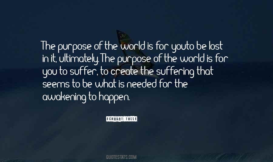 Purpose From Eckhart Tolle Quotes #957216