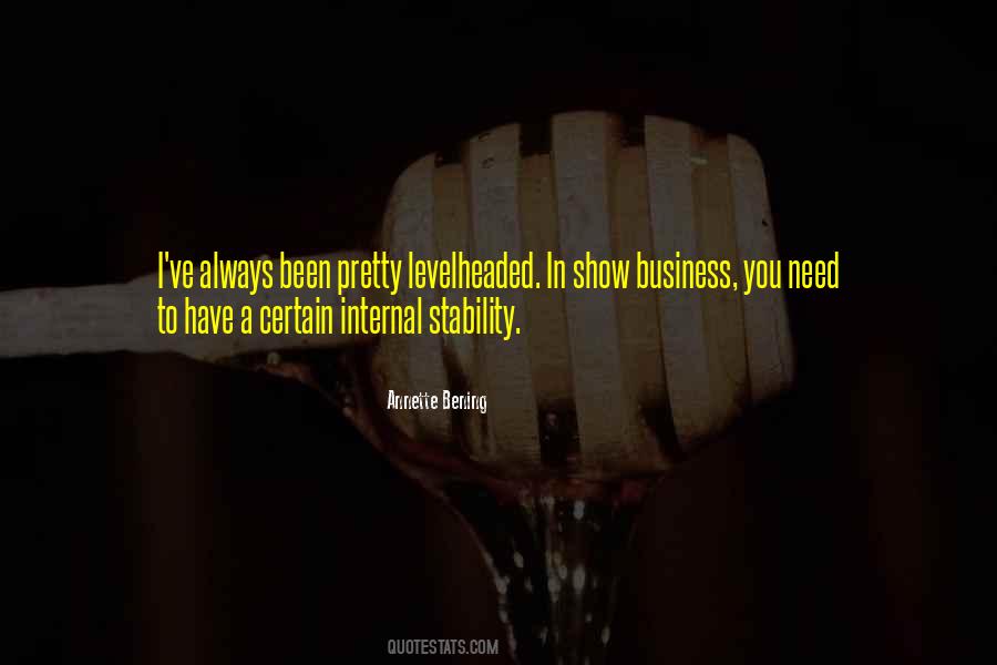 Business Stability Quotes #1399199