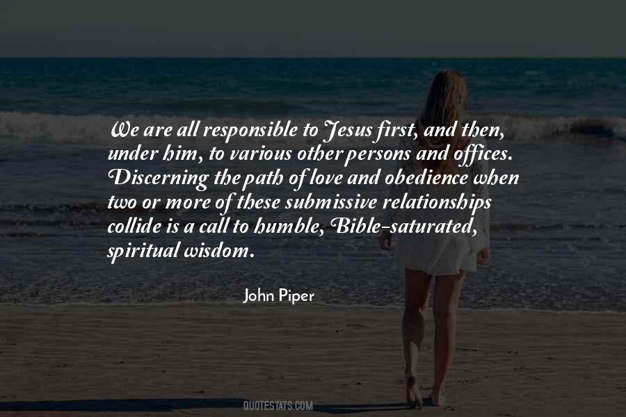 Wisdom Obedience Quotes #1412709