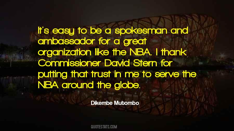 Mutombo Nba Quotes #516212