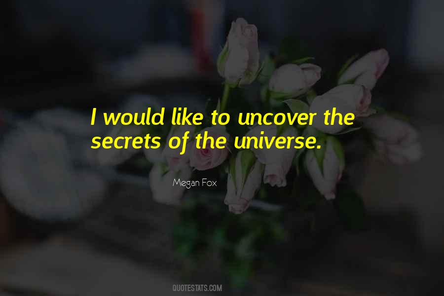 Quotes About The Secrets Of The Universe #166603