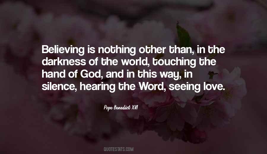 Believing God Quotes #461288