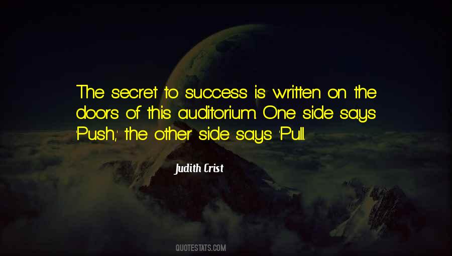 Quotes About The Secret To Success #1143938