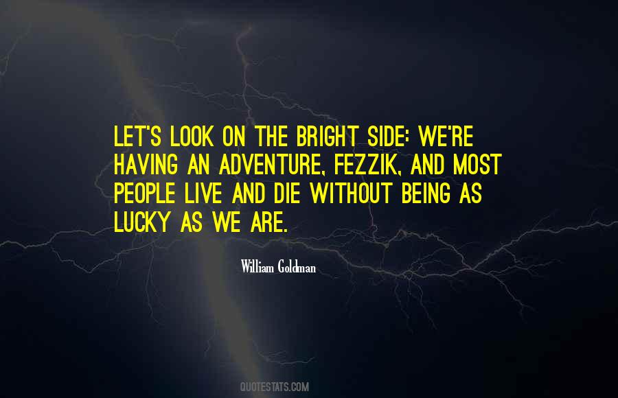 But Look On The Bright Side Quotes #890432