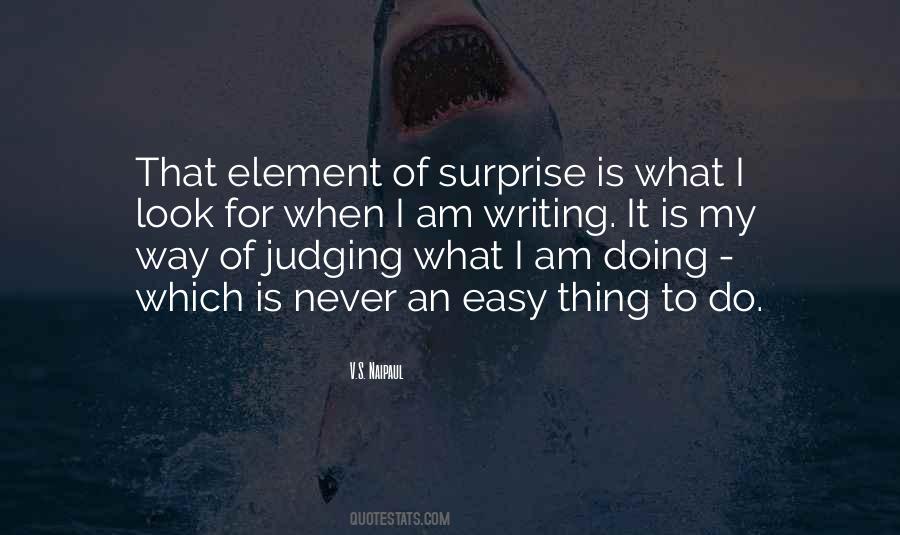 Writing Surprise Quotes #1448287