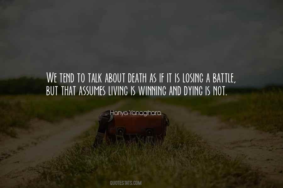 Quotes About Losing A Battle #200735
