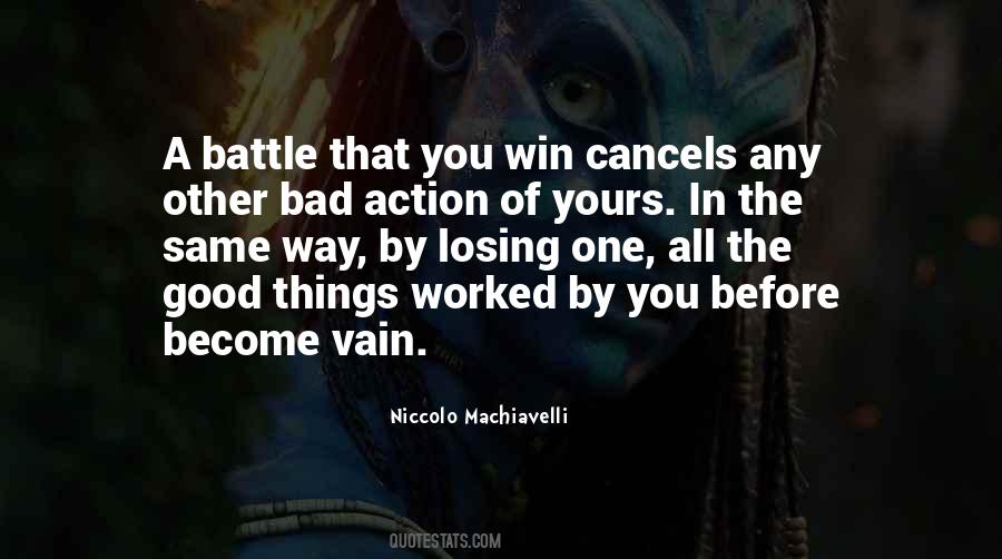Quotes About Losing A Battle #389043
