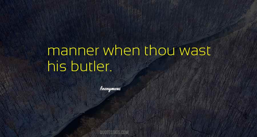 Butler Quotes #9092