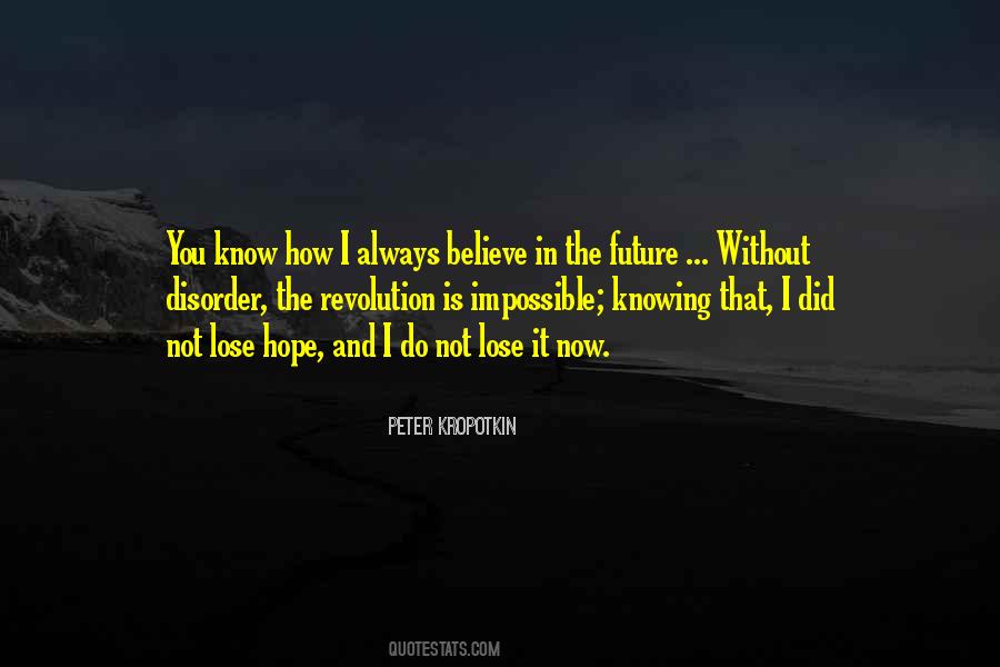 Quotes About Lose Hope #222475