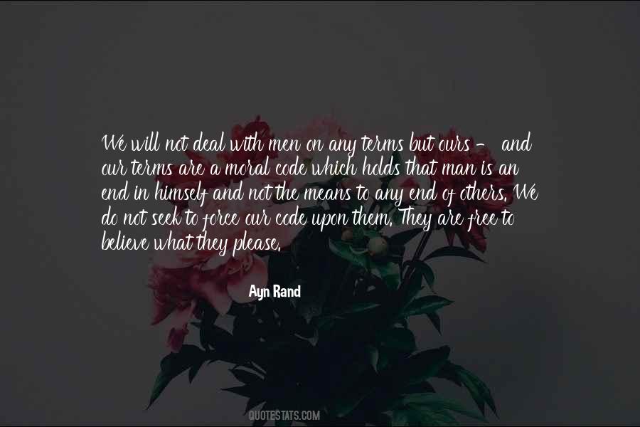 Man Code Quotes #69258
