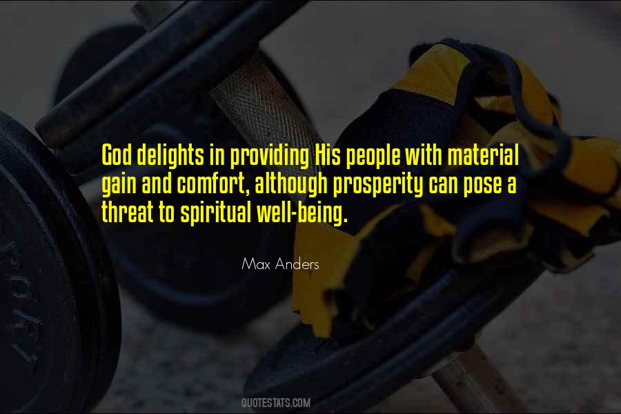 Material Comfort Quotes #269242
