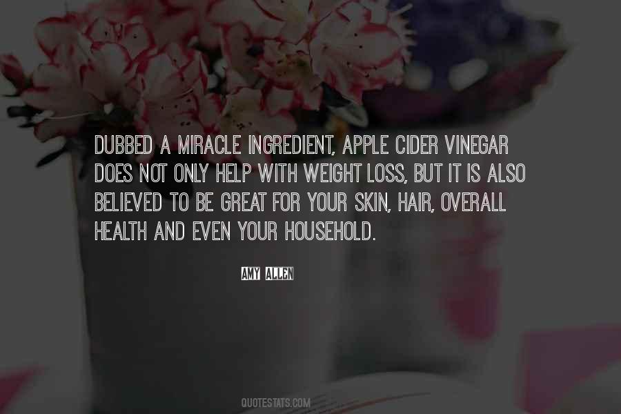 Apple Cider Vinegar Quotes #434052
